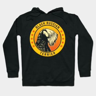 Black Russian Terrier Dog Portrait Hoodie